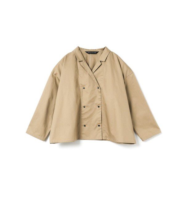 mizuiro ind「mizuiro ind ダブルブレストシャツ」|シャツ・ブラウス|ベージュ