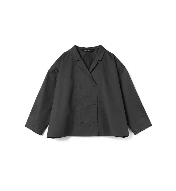 mizuiro ind「mizuiro ind ダブルブレストシャツ」|シャツ・ブラウス|