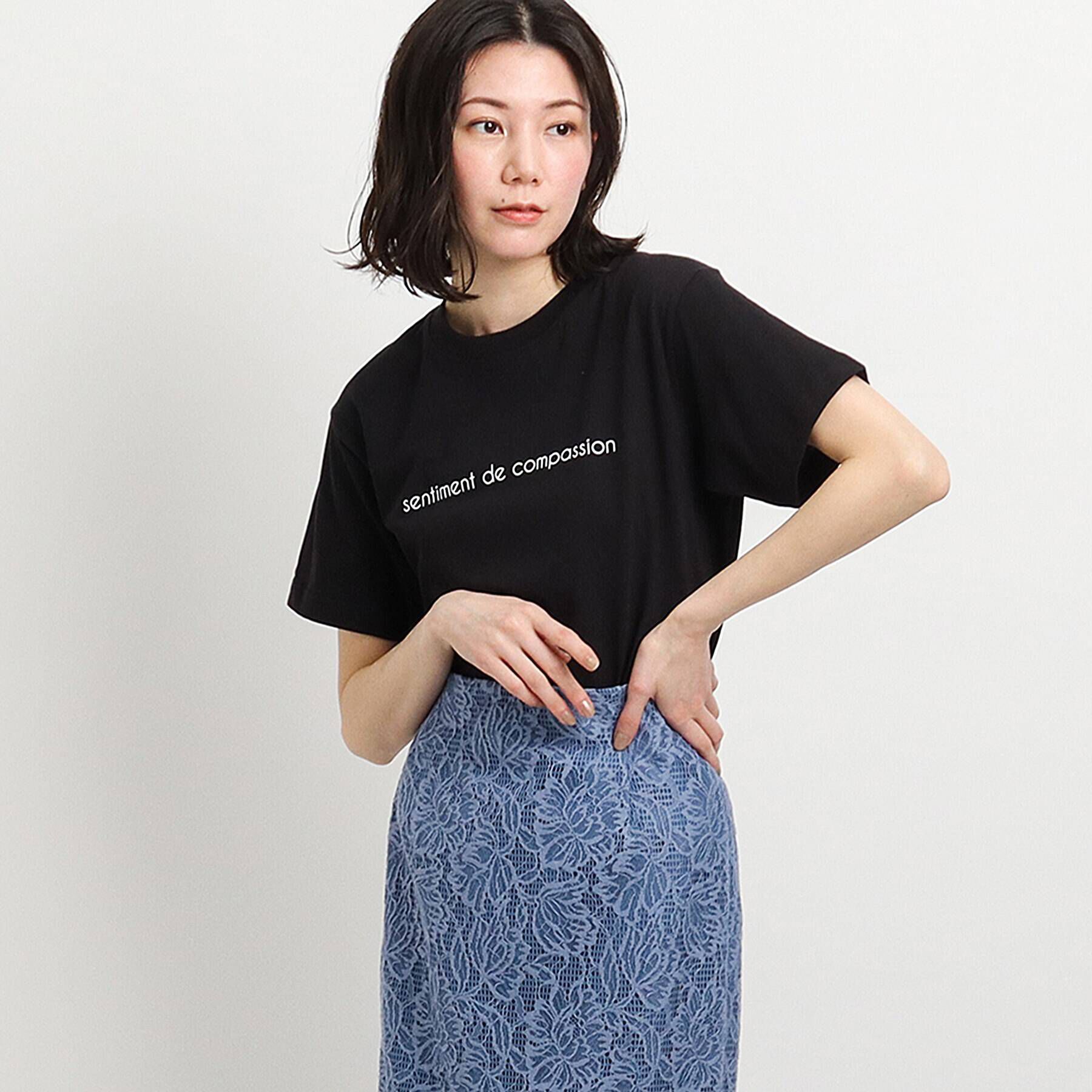 COUP DE CHANCE「【WORLD for the World】メッセージプリントTシャツ」|Tシャツ・カットソー|