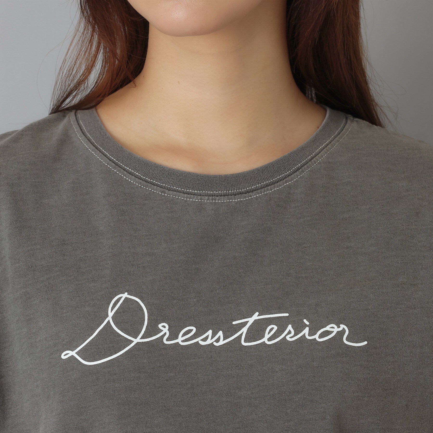 DRESSTERIOR「インディゴ天竺ロゴTシャツ」|Tシャツ・カットソー|