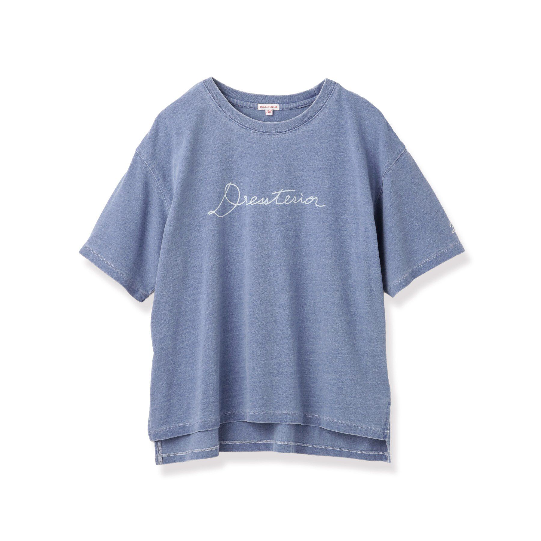 DRESSTERIOR「インディゴ天竺ロゴTシャツ」|Tシャツ・カットソー|