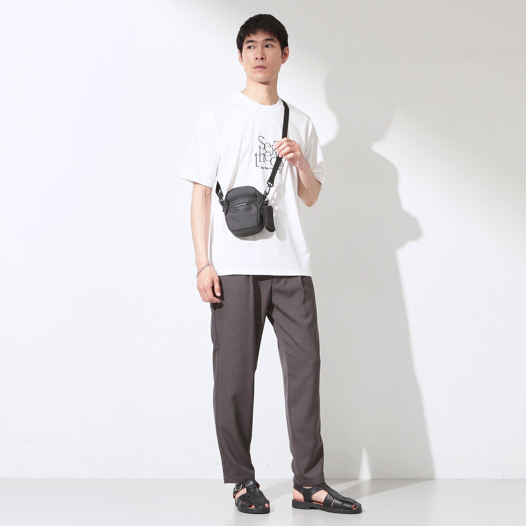 THE SHOP TK「【ミニポーチ付き】ナイロン スクエアミニショルダーバッグ」|ショルダー・メッセンジャー|