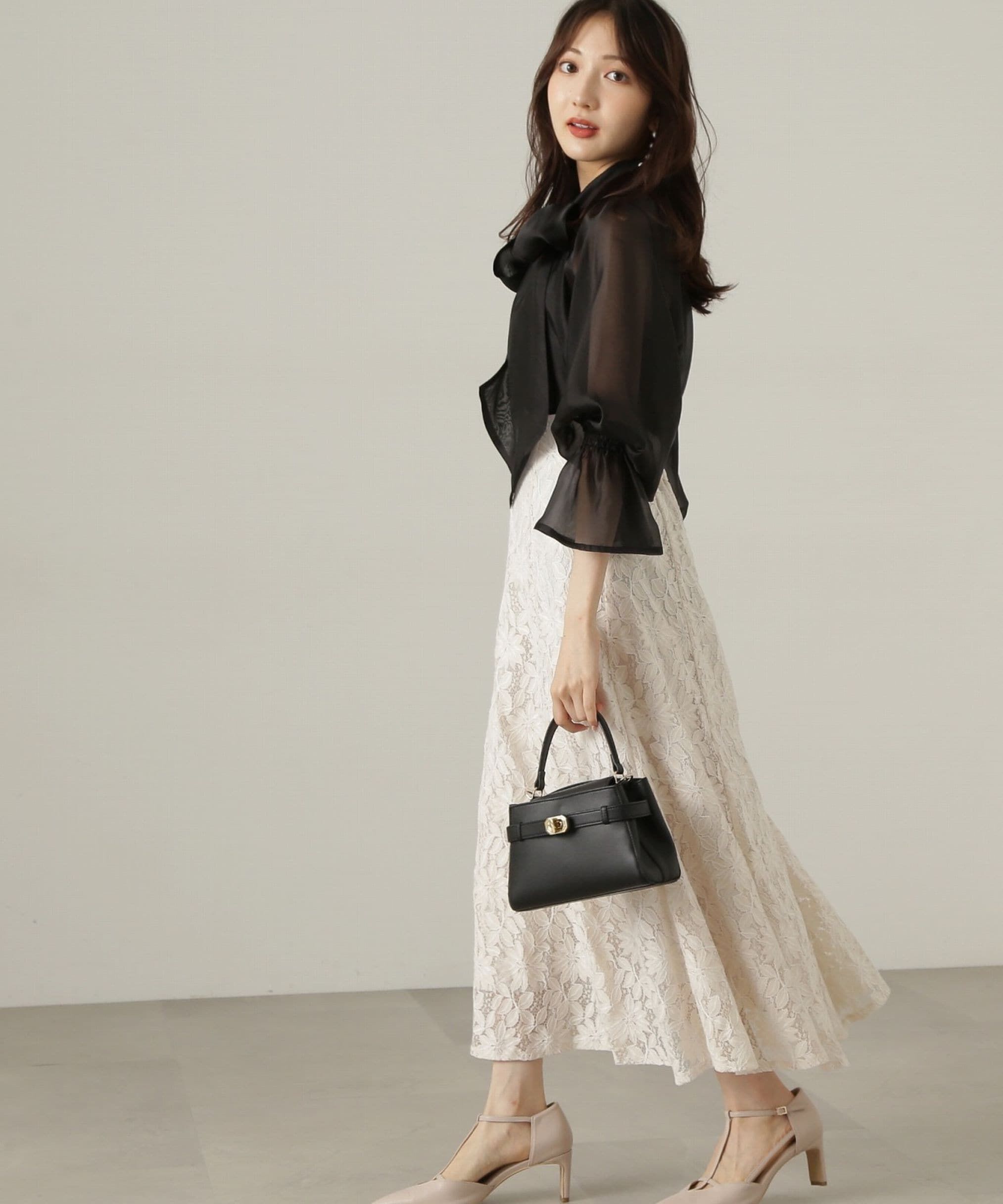 PROPORTION BODY DRESSING「2wayシアーボウタイブラウス24AW」|シャツ・ブラウス|