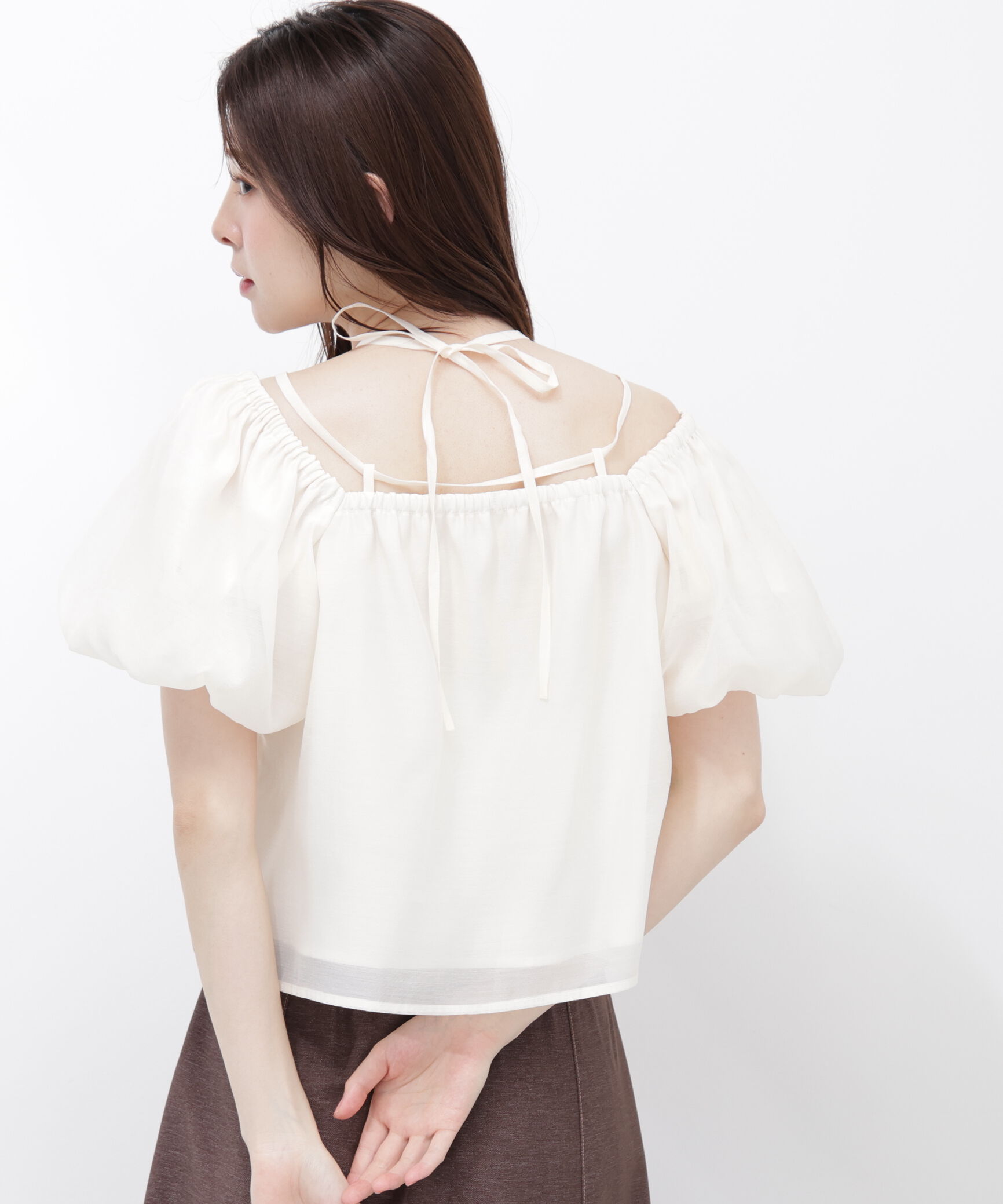 PROPORTION BODY DRESSING「シアーバルーンブラウス」|シャツ・ブラウス|