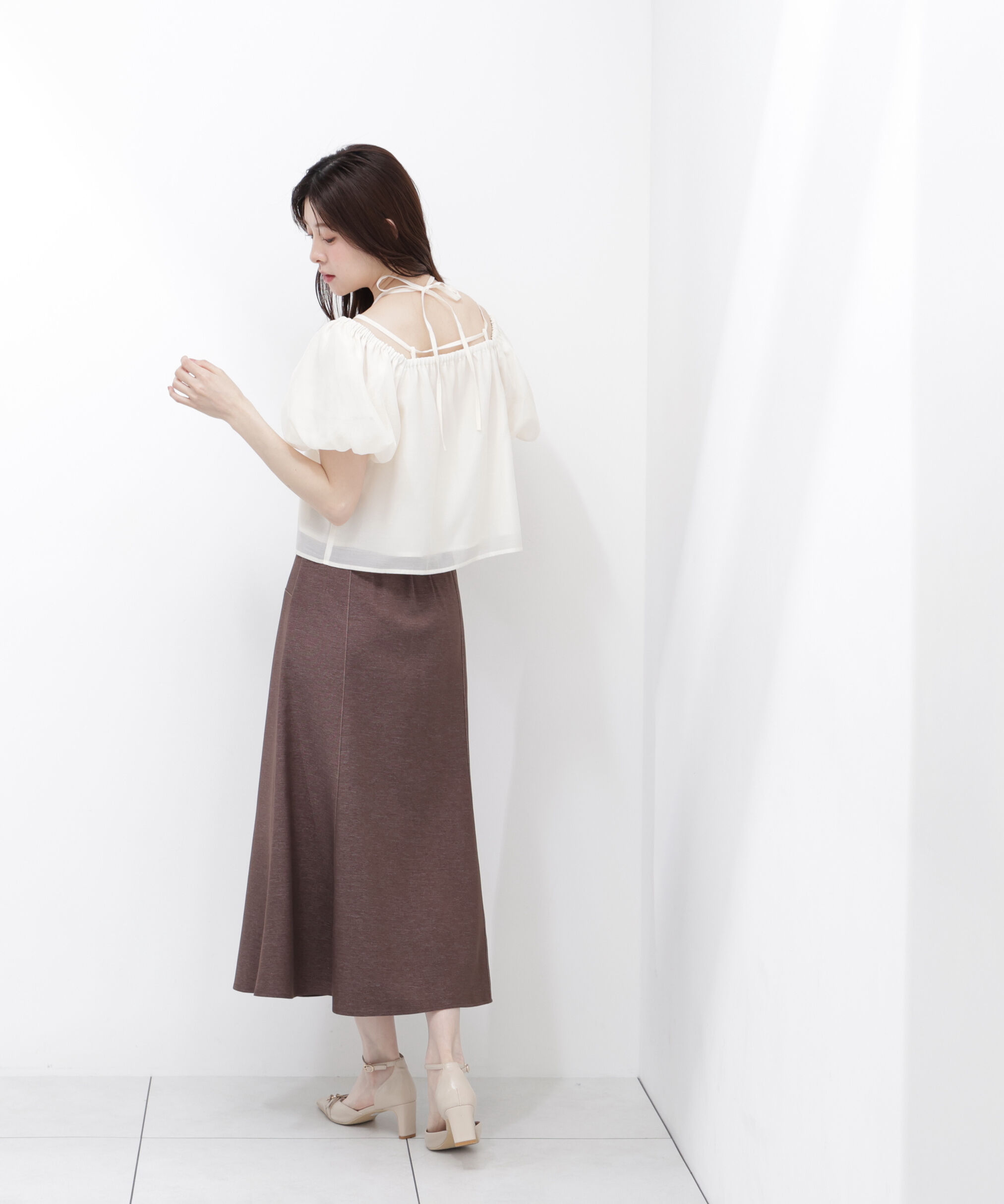 PROPORTION BODY DRESSING「シアーバルーンブラウス」|シャツ・ブラウス|