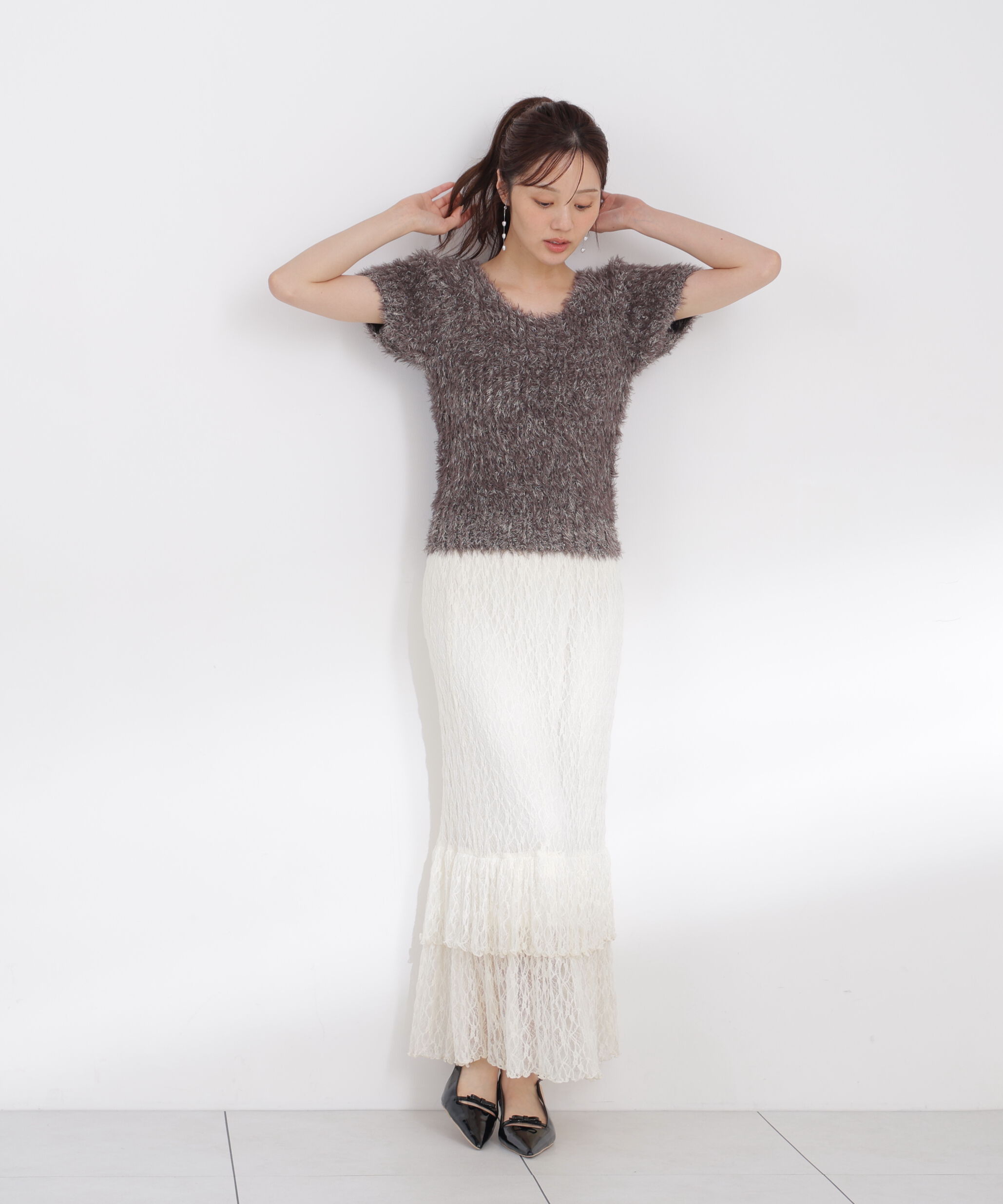 PROPORTION BODY DRESSING「ラメフェザーニット」|ニット・セーター|