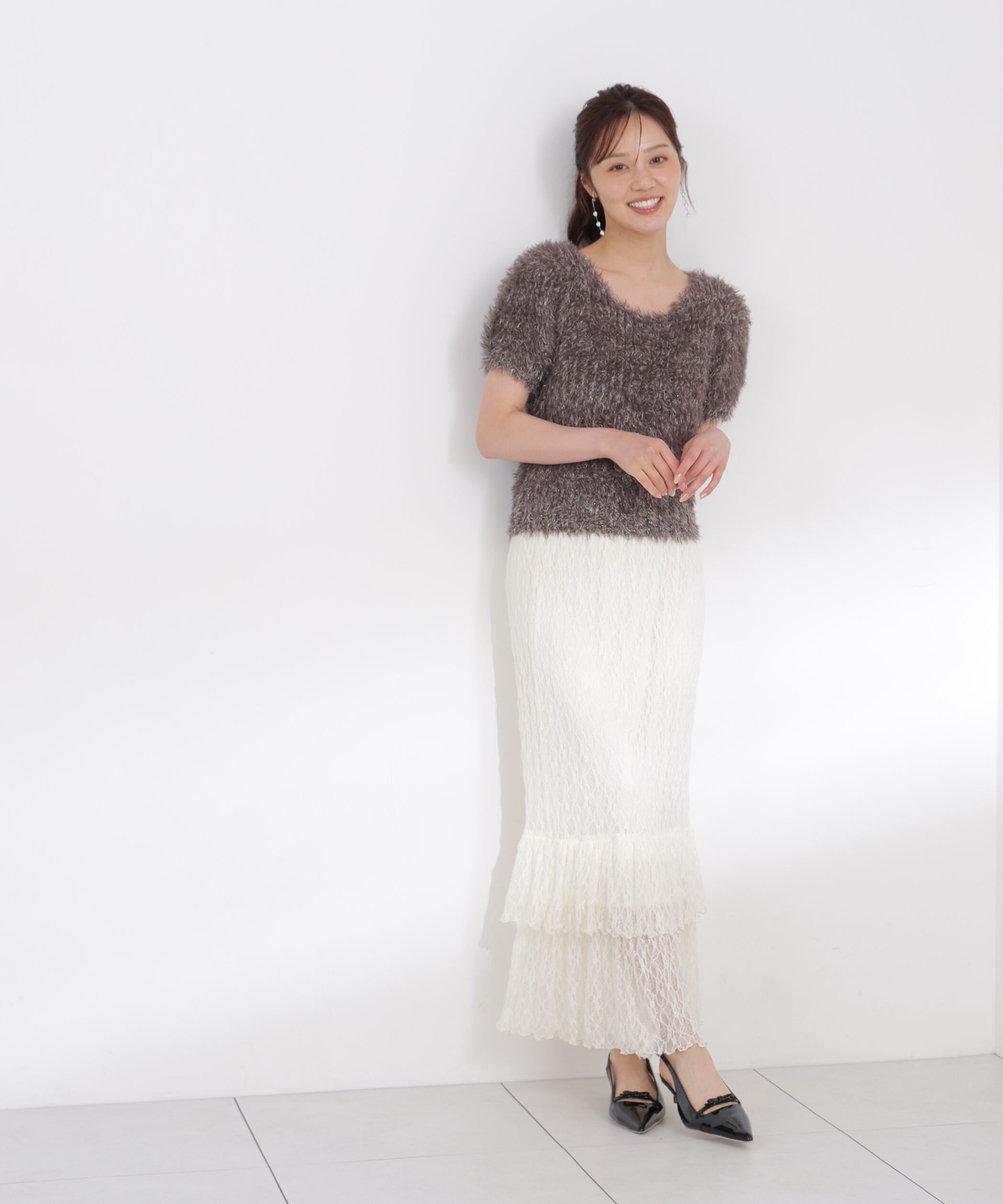 PROPORTION BODY DRESSING「ラメフェザーニット」|ニット・セーター|