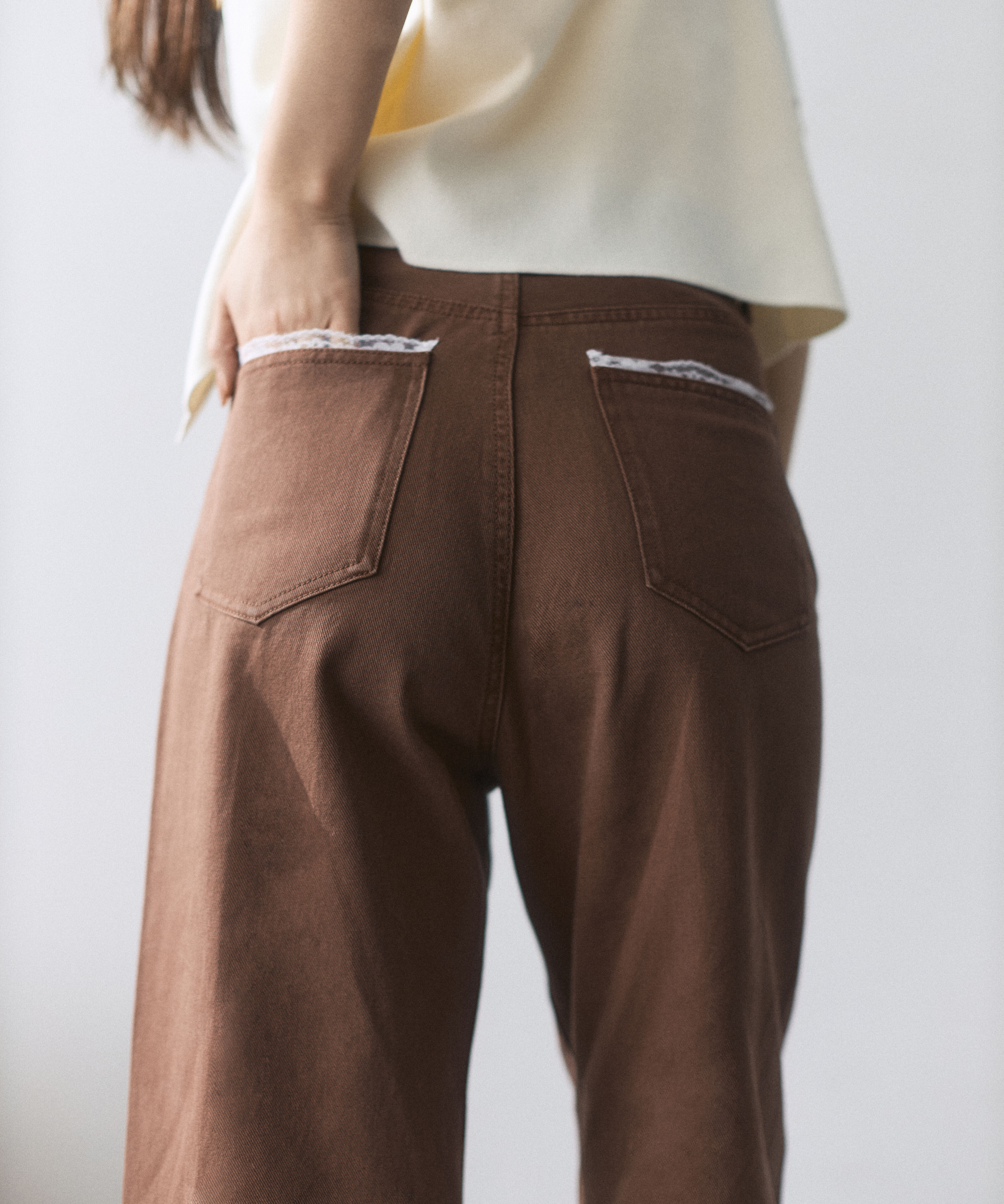 PROPORTION BODY DRESSING「＜a/mie＞レースハイウエストワイドデニムパンツ」|その他|