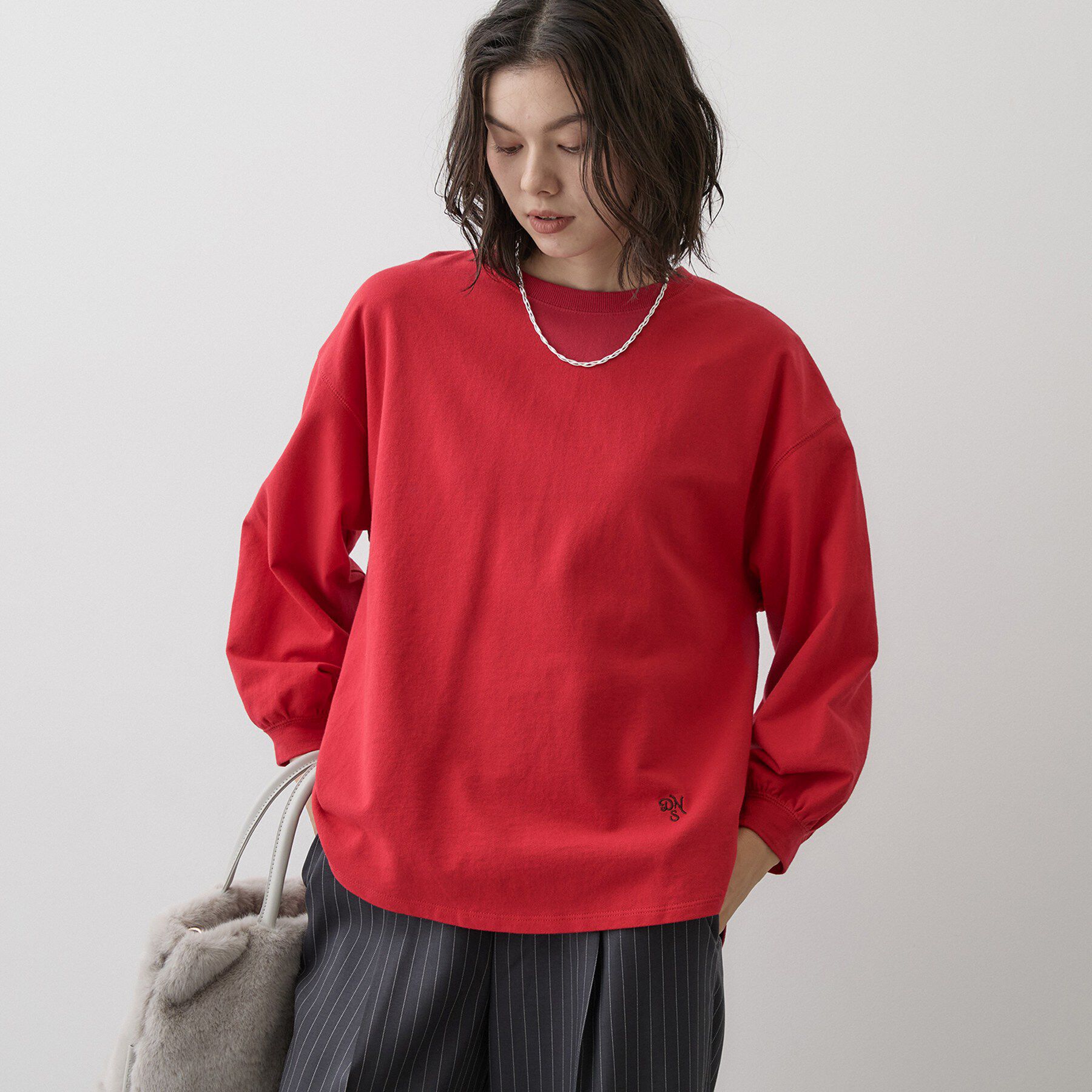Dessin「バックヘンリーカットソー長袖」|Tシャツ・カットソー|