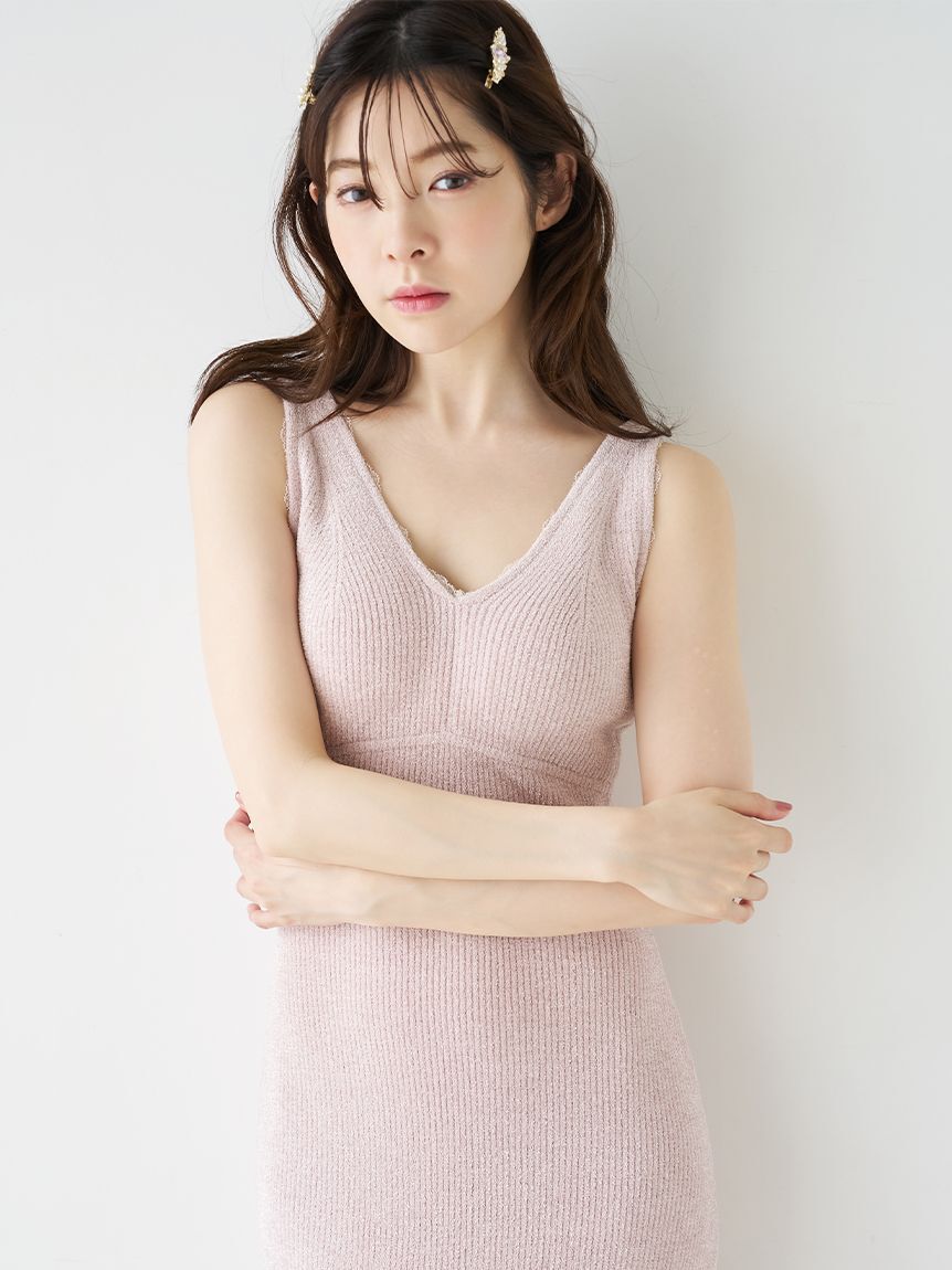 SNIDEL HOME「【イフミック(R)】カップインニットワンピース」|ルームウェア|