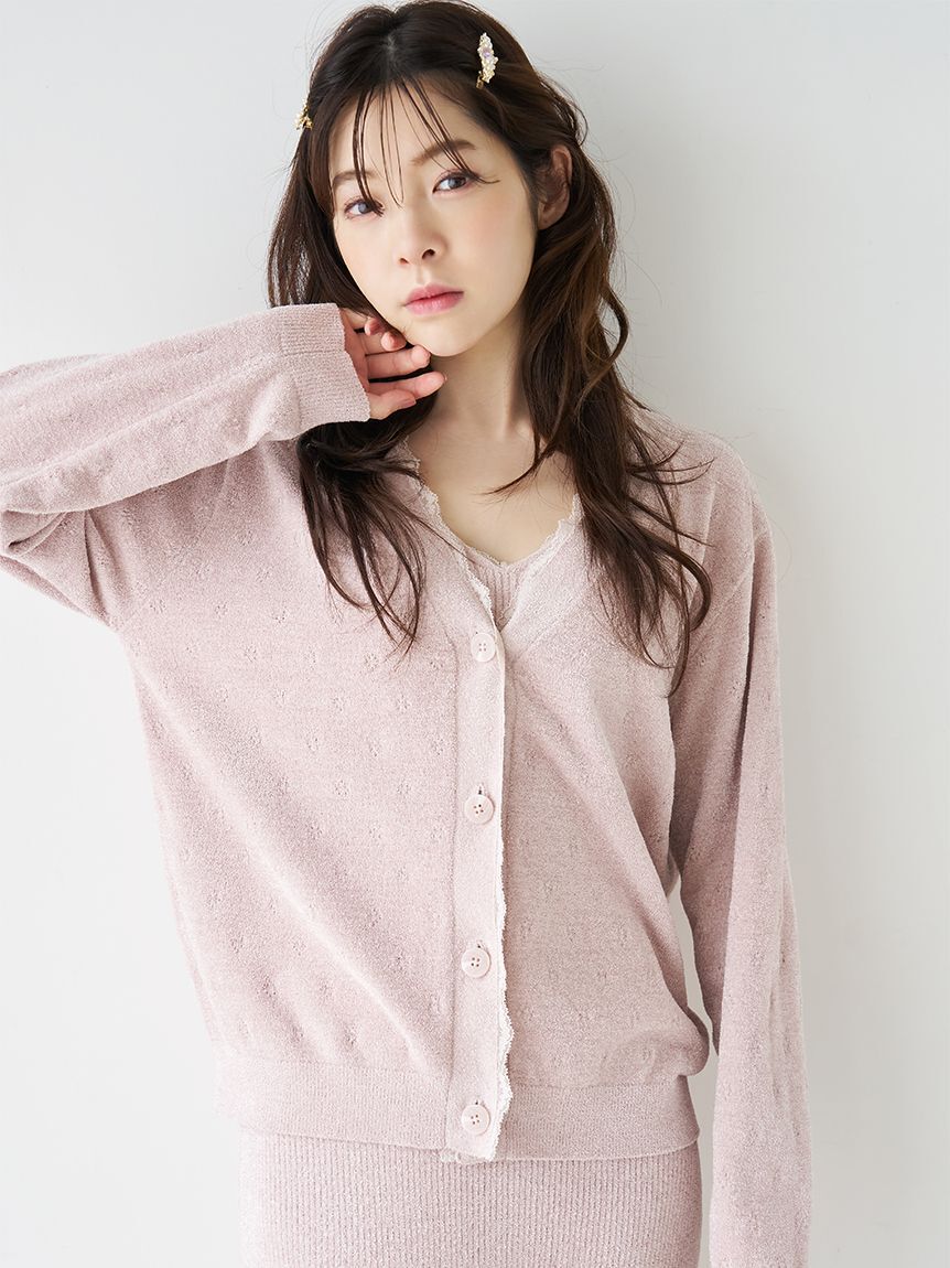 SNIDEL HOME「【イフミック(R)】ニットカーディガン」|ルームウェア|