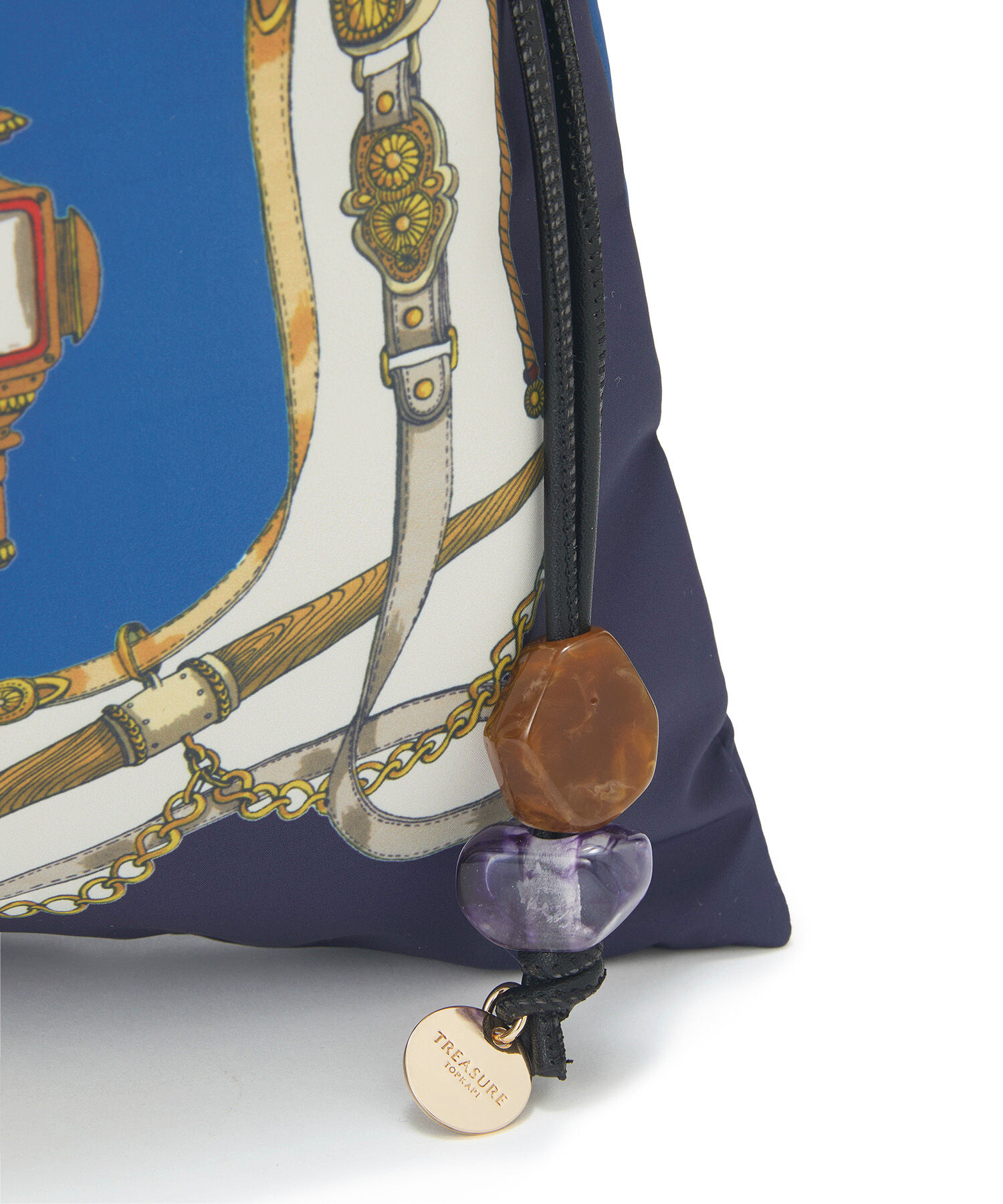 TOPKAPI TREASURE「【TREASURE TOPKAPI】マイルドサテン スカーフ柄 巾着 トート バッグ」|トートバッグ|
