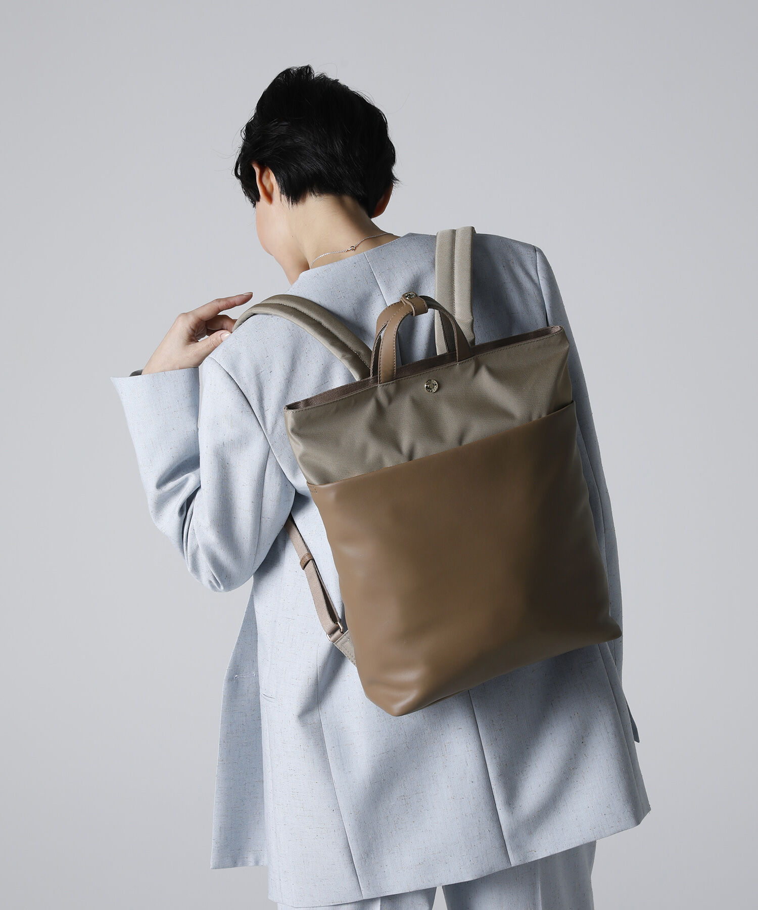 TOPKAPI BREATH「【Breath TOPKAPI】LINEA リネア レザーコンビ リュック バックパック　A4 / 軽量」|リュック|