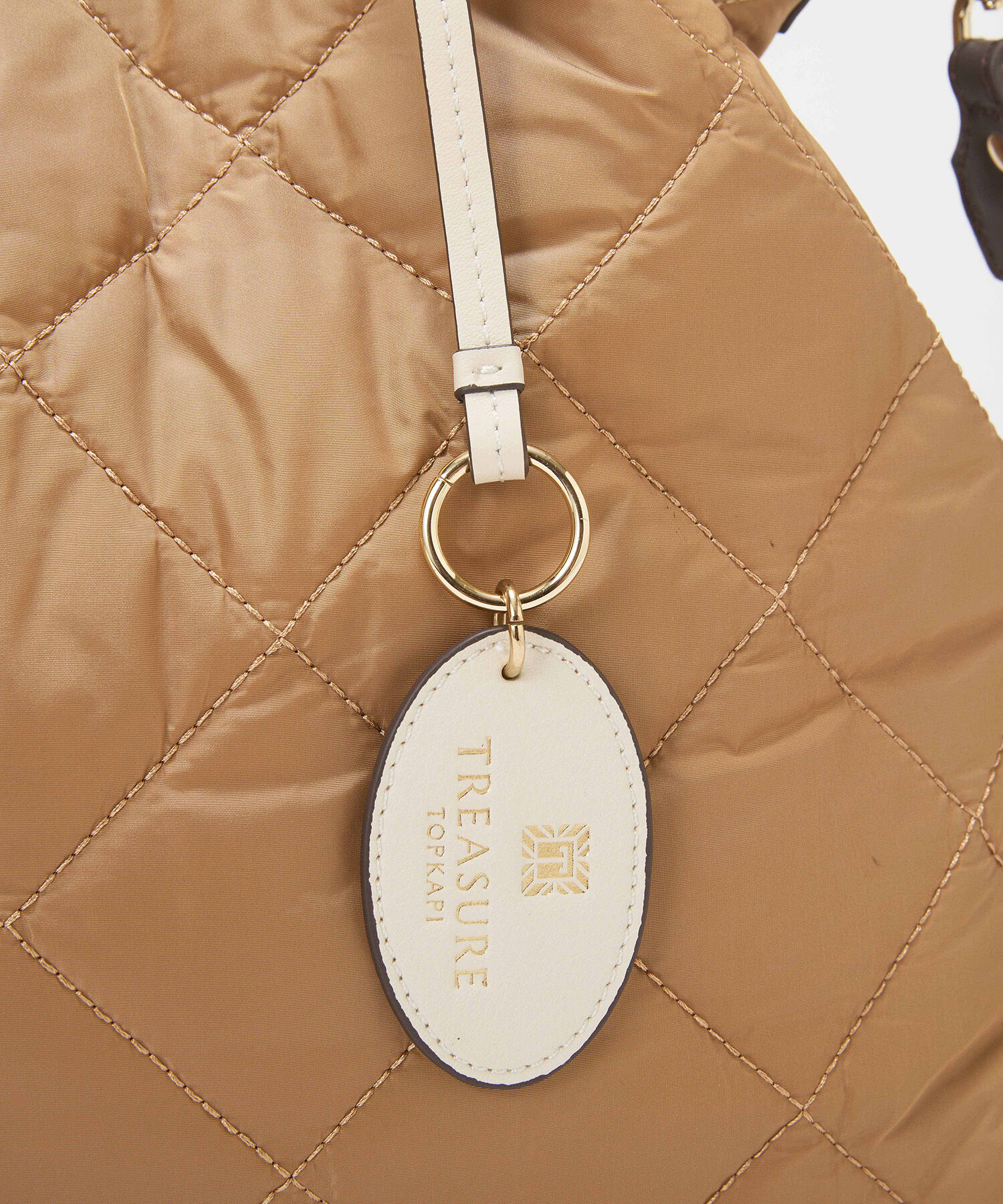 TOPKAPI TREASURE「【TREASURE TOPKAPI】ストライプハンドル キルティング  2way トートバッグ A4対応 / 軽量」|トートバッグ|