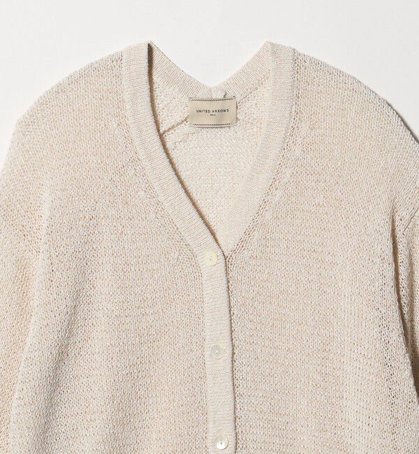 UNITED ARROWS「ペーパー ハーフスリーブ カーディガン」|カーディガン|