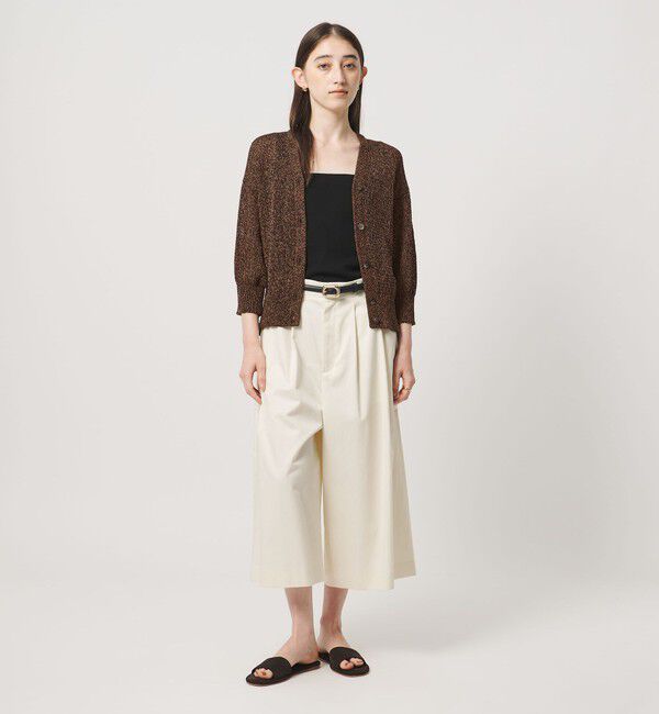 UNITED ARROWS「ペーパー ハーフスリーブ カーディガン」|カーディガン|