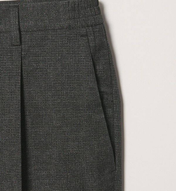 UNITED ARROWS「COOL DOTS プリント サイドシャーリング 1プリーツ パンツ ウォッシャブル ストレッチ」|スラックス|