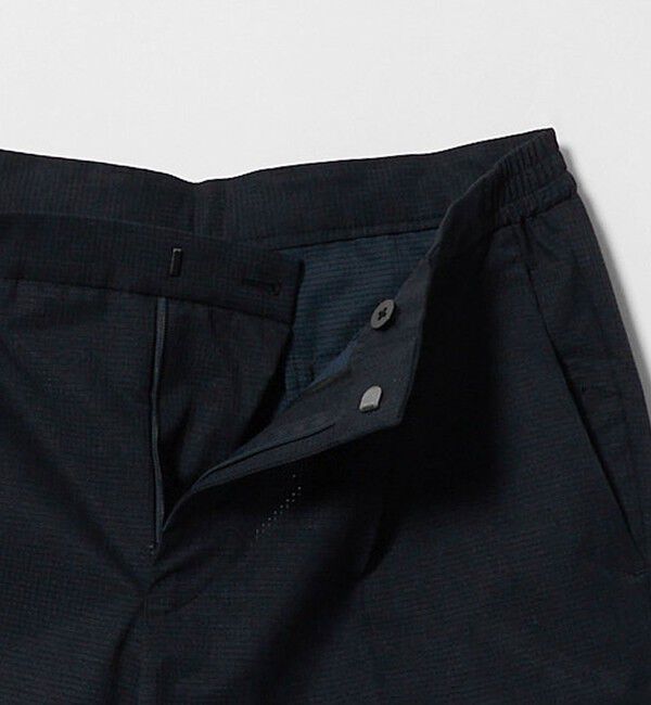 UNITED ARROWS「COOL DOTS プリント サイドシャーリング 1プリーツ パンツ ウォッシャブル ストレッチ」|スラックス|