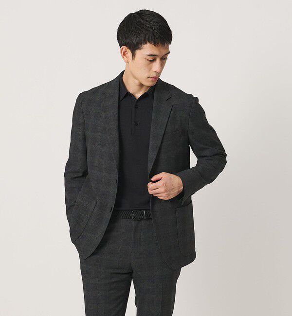 UNITED ARROWS「グレンプレイド シングル 2ボタン テーラードジャケット UA COZY ウォッシャブル 2WAYストレッチ」|テーラードジャケット|