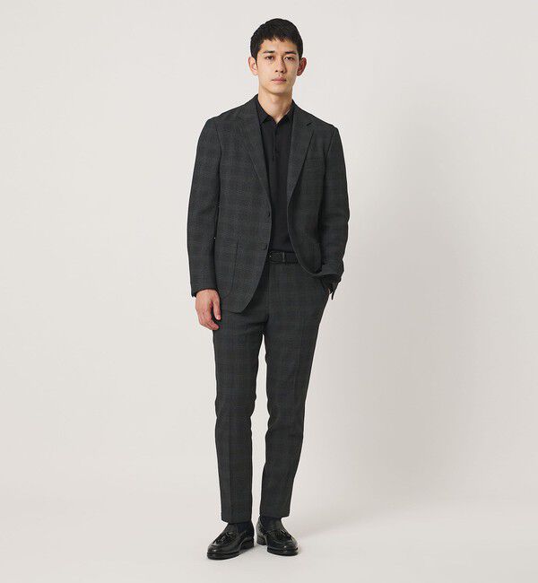 UNITED ARROWS「グレンプレイド シングル 2ボタン テーラードジャケット UA COZY ウォッシャブル 2WAYストレッチ」|テーラードジャケット|
