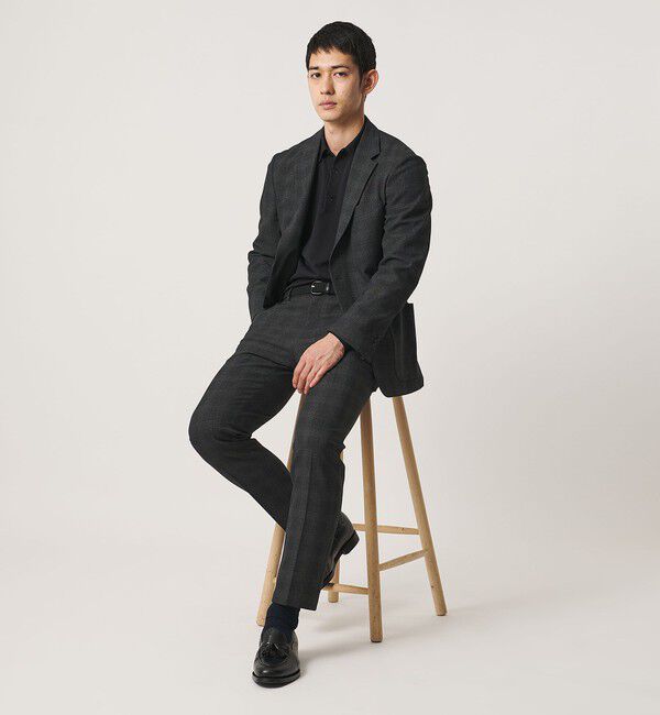 UNITED ARROWS「グレンプレイド シングル 2ボタン テーラードジャケット UA COZY ウォッシャブル 2WAYストレッチ」|テーラードジャケット|