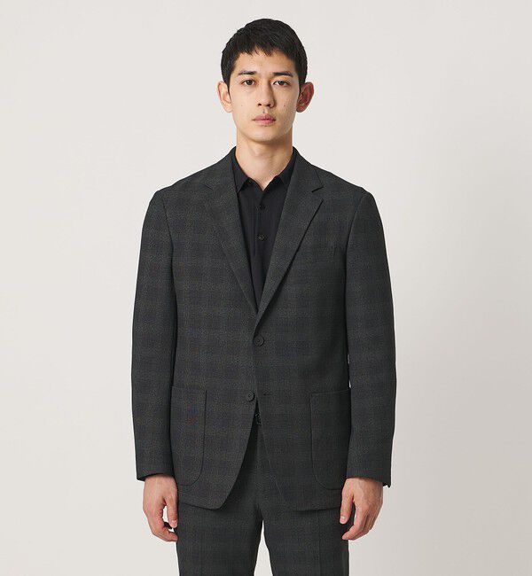 UNITED ARROWS「グレンプレイド シングル 2ボタン テーラードジャケット UA COZY ウォッシャブル 2WAYストレッチ」|テーラードジャケット|