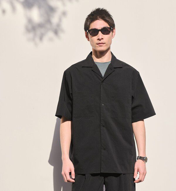 UNITED ARROWS green label relaxing「WONDER CLOTH オープンカラー 3ポケット 半袖シャツ -ストレッチ・接触冷感・吸水速乾-」|シャツ・ブラウス|