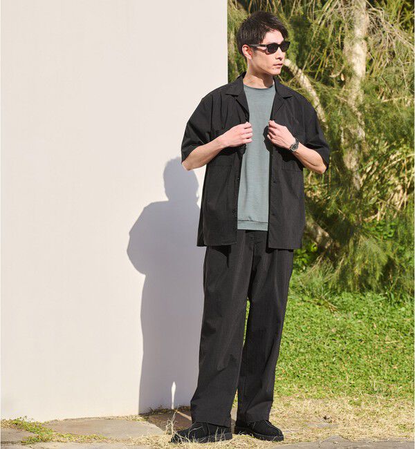 UNITED ARROWS green label relaxing「WONDER CLOTH オープンカラー 3ポケット 半袖シャツ -ストレッチ・接触冷感・吸水速乾-」|シャツ・ブラウス|