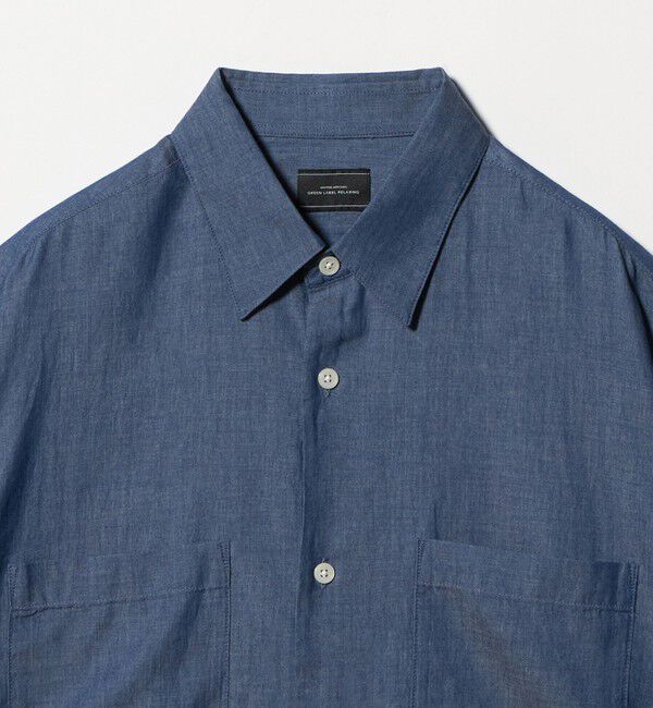 UNITED ARROWS green label relaxing「2.25オンス デニム レギュラーカラー 半袖 シャツ」|シャツ・ブラウス|