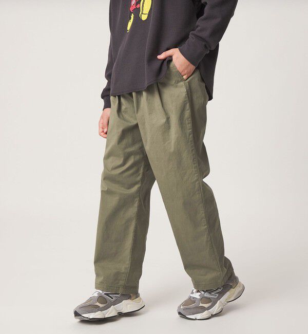 UNITED ARROWS green label relaxing「ライト ツイル ツータック パンツ / キッズ 140cm-160cm」|チノ|