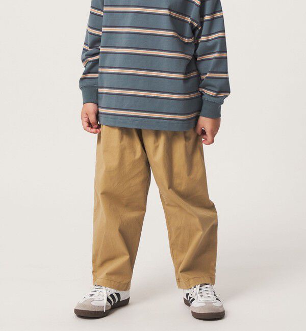 UNITED ARROWS green label relaxing「ライト ツイル ツータック パンツ / キッズ 100cm-130cm」|チノ|