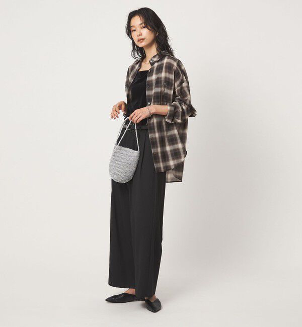 UNITED ARROWS green label relaxing「［size SHORTあり］シアー チェック シャツ」|シャツ・ブラウス|