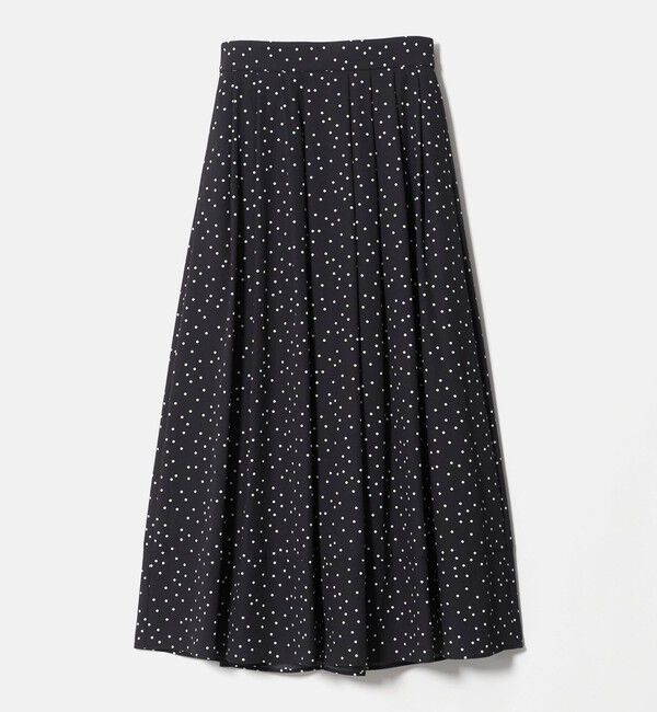 UNITED ARROWS green label relaxing「Breeze Cool タック スカート 2 マシンウォッシャブル 通気性 UVカット」|フレア|