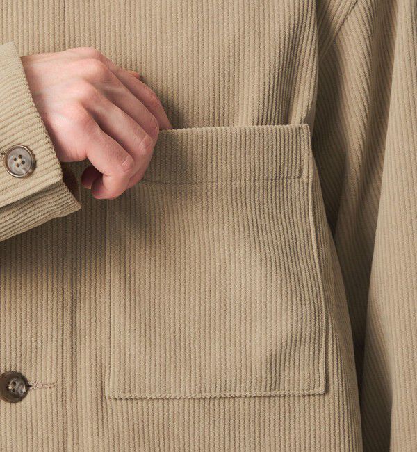 UNITED ARROWS green label relaxing「コーデュロイ カバーオール ジャケット -ストレッチ-」|ブルゾン・スタジャン|