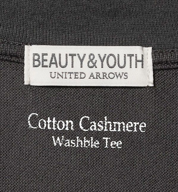 BEAUTY&YOUTH UNITED ARROWS「コットン カシミヤ クルーネック Tシャツ ウォッシャブル」|Tシャツ・カットソー|