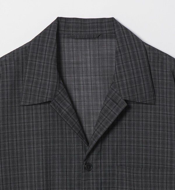 STEVEN ALAN「＜Steven Alan＞ ウール チェック オープンカラー オーバー シャツ」|シャツ・ブラウス|
