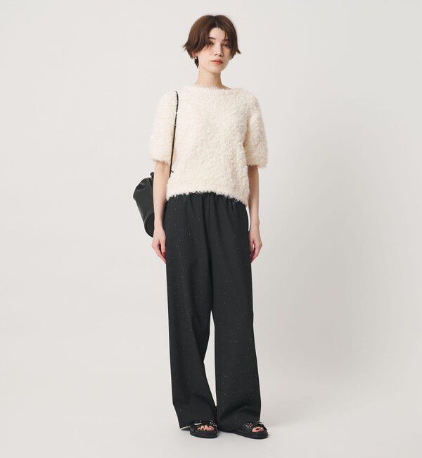 BEAUTY&YOUTH UNITED ARROWS「ループフェザーヤーン ハーフスリーブ ニットプルオーバー」|ニット・セーター|