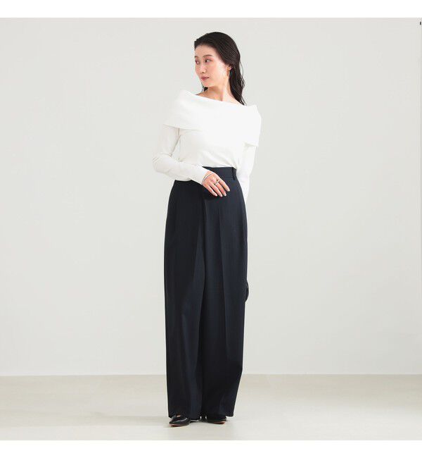 Demi-Luxe BEAMS 「オフショルダー プルオーバーニット」|ニット・セーター|