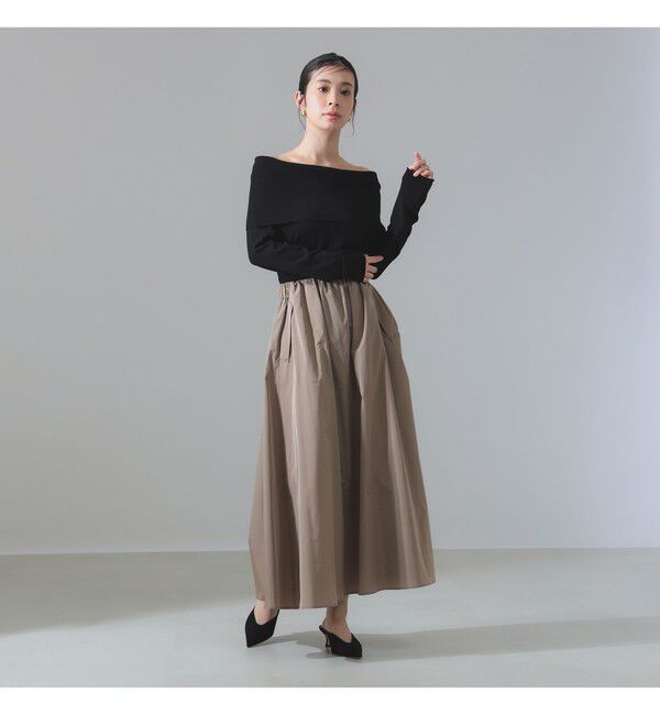 Demi-Luxe BEAMS 「オフショルダー プルオーバーニット」|ニット・セーター|