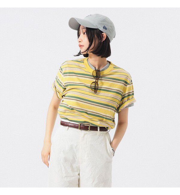 BEAMSBOY「エンブロイダリー マルチボーダー ショートスリーブ Tシャツ」|Tシャツ・カットソー|