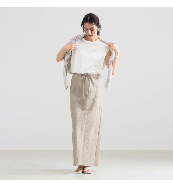 Demi-Luxe BEAMS 「コットンラミー バイアス スカート」|スカート|