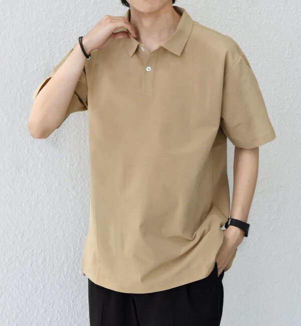 SHIPS any「【WEB限定】SHIPS any:〈吸水速乾/抗菌防臭/UVカット〉サーパスウェーブ 半袖 ポロシャツ◇」|ポロシャツ|