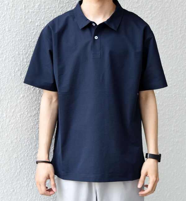 SHIPS any「【WEB限定】SHIPS any:〈吸水速乾/抗菌防臭/UVカット〉サーパスウェーブ 半袖 ポロシャツ◇」|ポロシャツ|