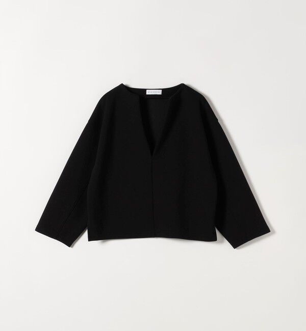 quaranciel「quaranciel:〈洗濯機可能〉ポンチ Vネック ルーズ プルオーバー」|スウェット・ジャージ|