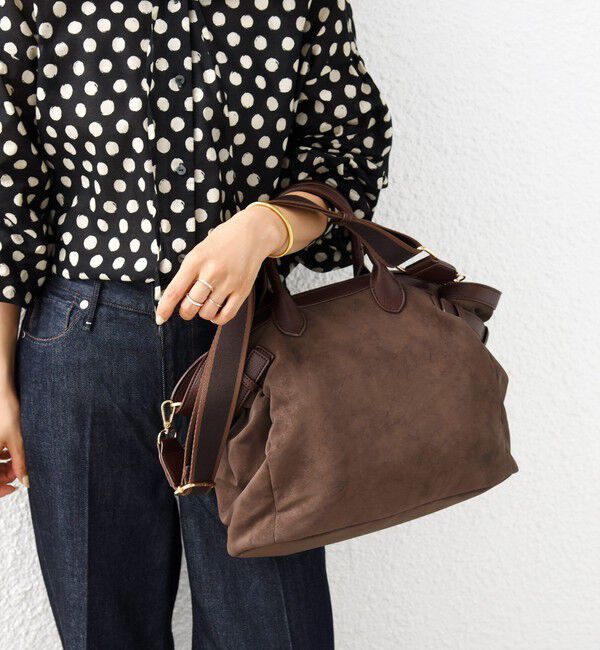 SHIPS for women「《予約》【WEB限定】ライン テープ 素材 コンビ トート バッグ」|トートバッグ|