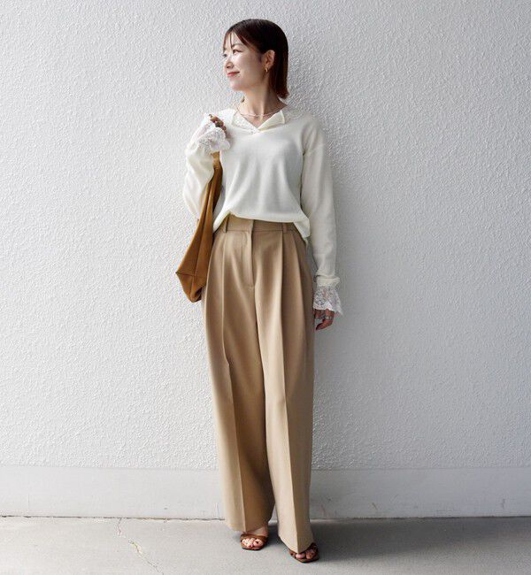 SHIPS any「《予約》SHIPS any:〈洗濯機可能〉ワッフル レース フーディー プルオーバー」|Tシャツ・カットソー|
