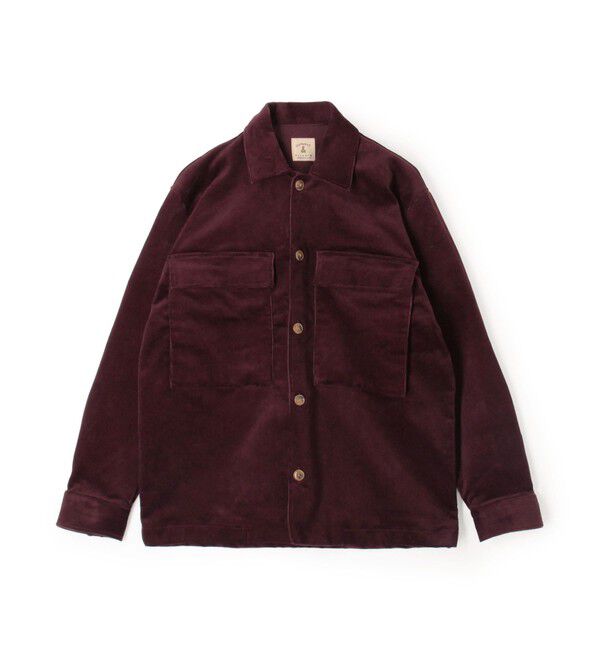 TOMORROWLAND MENS「【別注】GUY ROVER ストレッチコーデュロイ シャツブルゾン」|ブルゾン・スタジャン|39 ボルドー