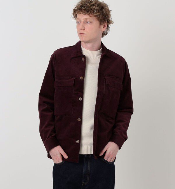 TOMORROWLAND MENS「【別注】GUY ROVER ストレッチコーデュロイ シャツブルゾン」|ブルゾン・スタジャン|