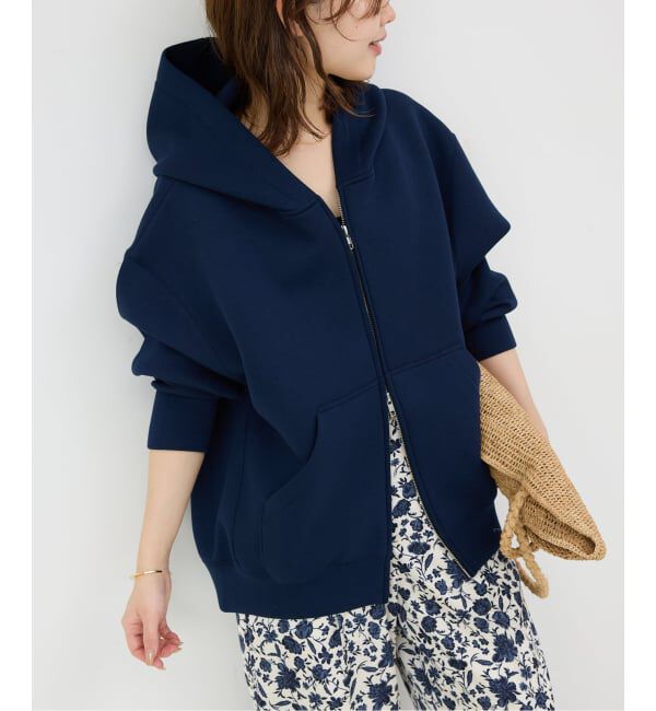 SLOBE IENA「《シルバージップ/追加5》ボリュームジップアップフーディー」|パーカー|