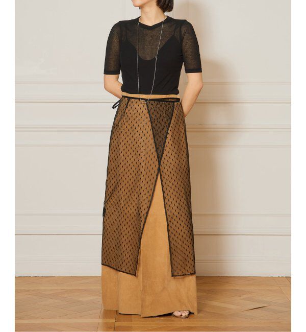 IENA LA BOUCLE「《追加》IENA LA BOUCLE 水撚りガスフライス半袖プルオーバー」|Tシャツ・カットソー|